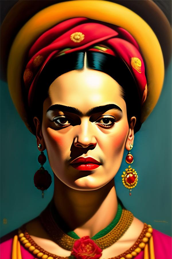 Frida I  Painting by Kasey Jones