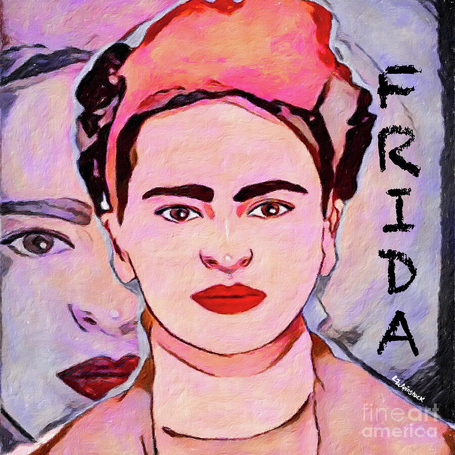 Frida Kahlo 2S Painting by Linda Weinstock