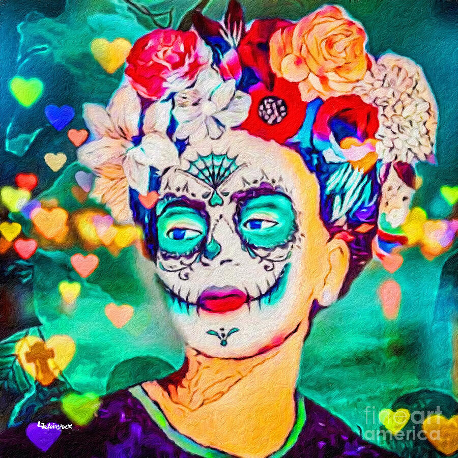 Frida Kahlo 3 Painting by Linda Weinstock