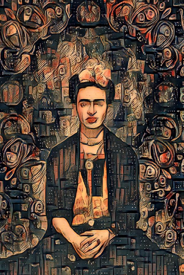 Frida Kahlo 9 Painting by Tony Rubino