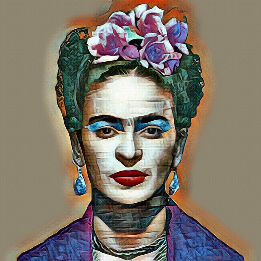 Frida Kahlo Andy Warhol 2 Painting by Tony Rubino