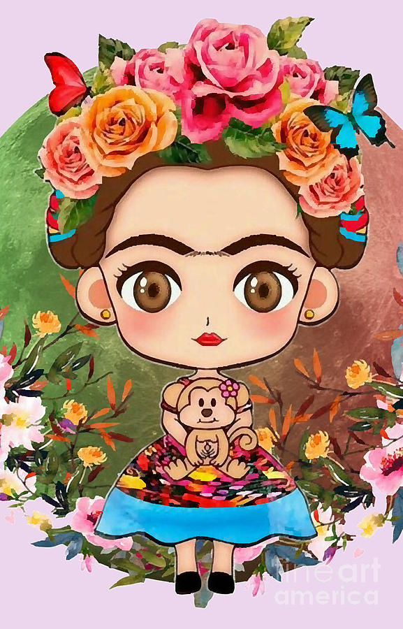 Frida Kahlo Digital Art by Bui Thai