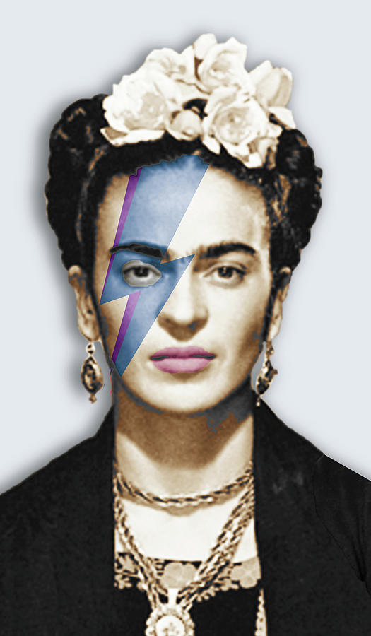 Frida Kahlo David Bowie Painting by Tony Rubino