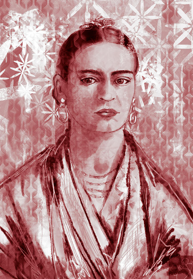 Frida Kahlo Digital 10 Digital Art by Eileen Backman
