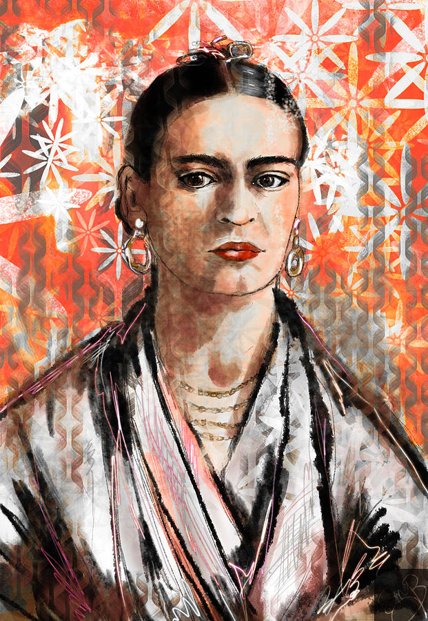 Frida Kahlo Digital 4 Digital Art by Eileen Backman