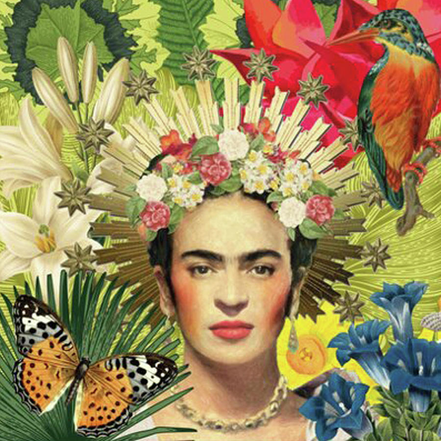 Frida kahlo face Digital Art by Jermain Sawayn - Fine Art America