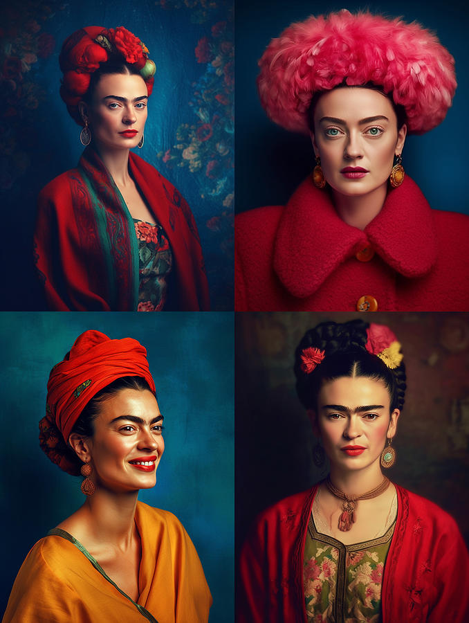 Frida Kahlo happy and smiling Surreal Cinematic ddb e e d fbba, by Asar ...