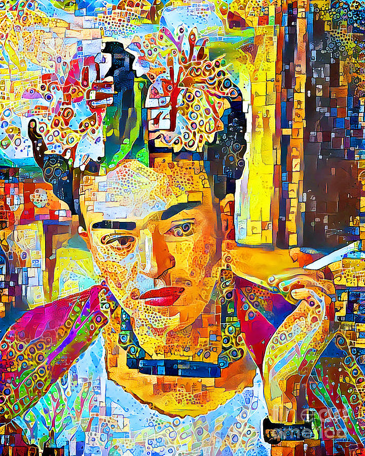 Frida Kahlo in Contemporary Vibrant Happy Color Motif 20200427 Photograph by Wingsdomain Art and Photography
