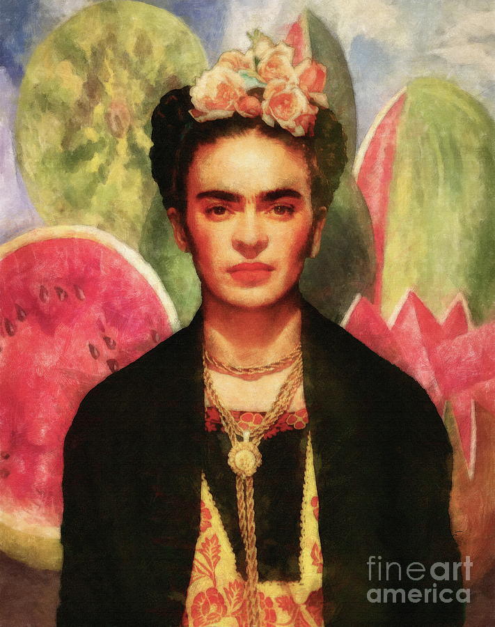 Frida Kahlo Digital Art by Jerzy Czyz
