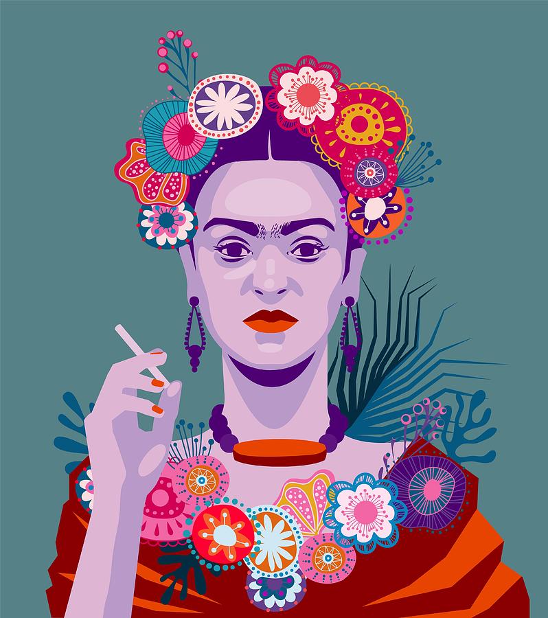 Frida Kahlo Digital Art by Martin Osby - Fine Art America