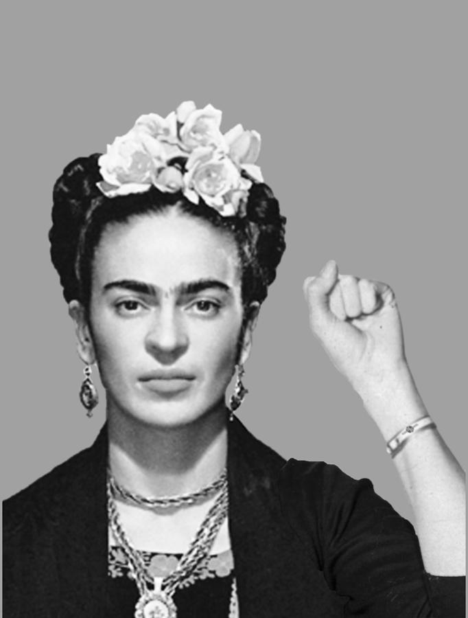 Frida Kahlo Mug Shot Mugshot Painting by Tony Rubino