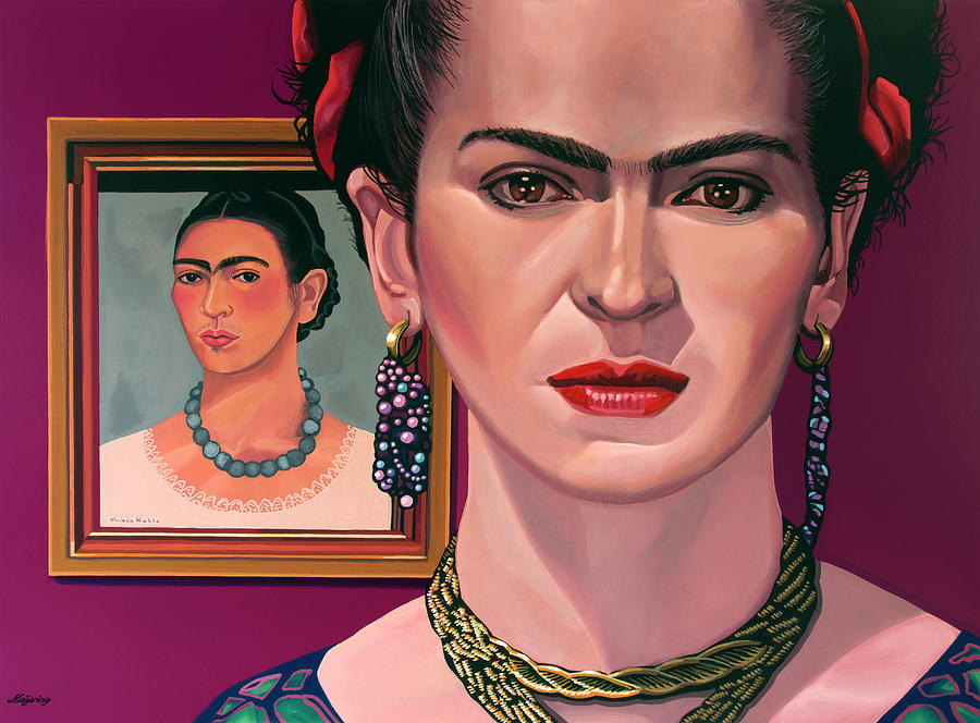 Diego Rivera Painting - Frida Kahlo Painting by Paul Meijering