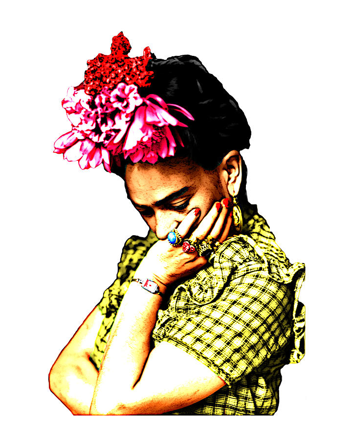 Diego Rivera Digital Art - Frida Kahlo portrait by Madame Memento