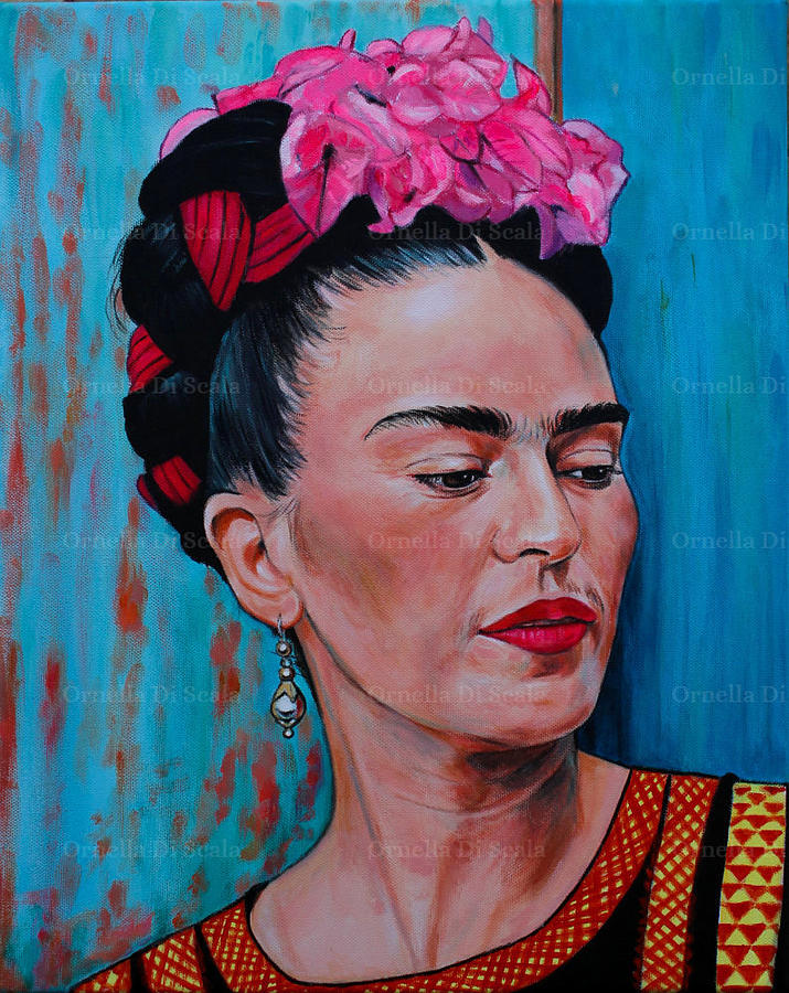 Frida Kahlo portrait Painting by Ornella Di Scala - Fine Art America