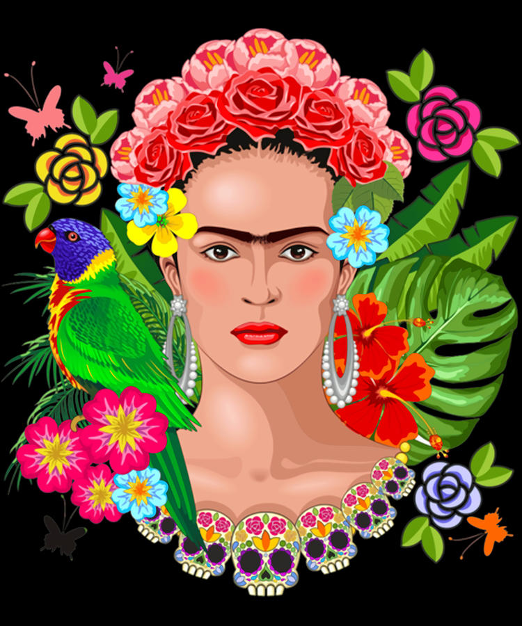 Frida Kahlo Poster funny Painting by Darren Jones | Fine Art America