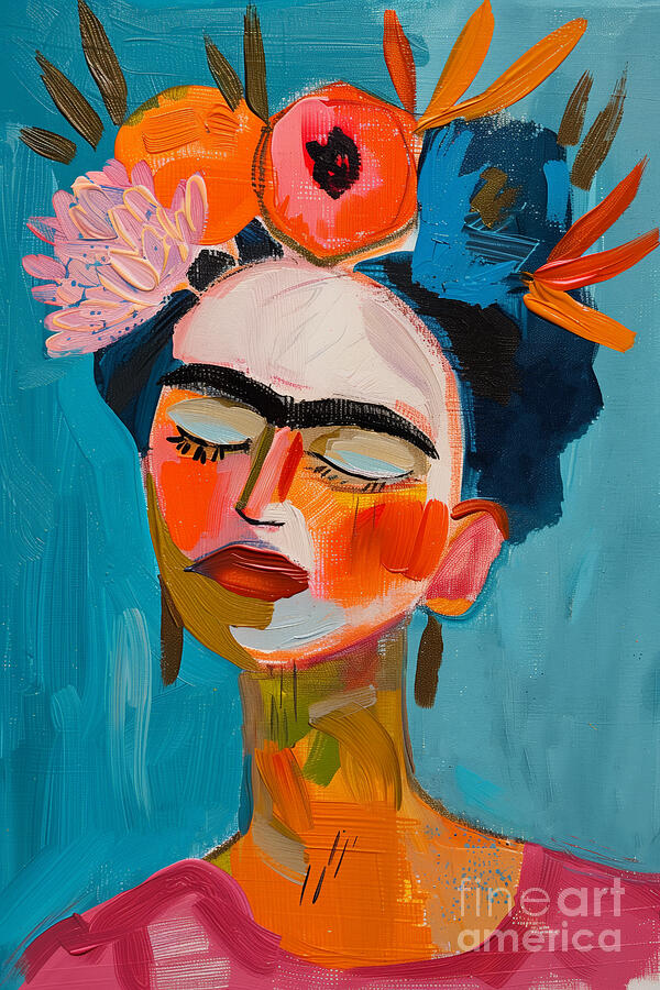 Frida Kahlo Series 03112024a Digital Art by Carlos Diaz