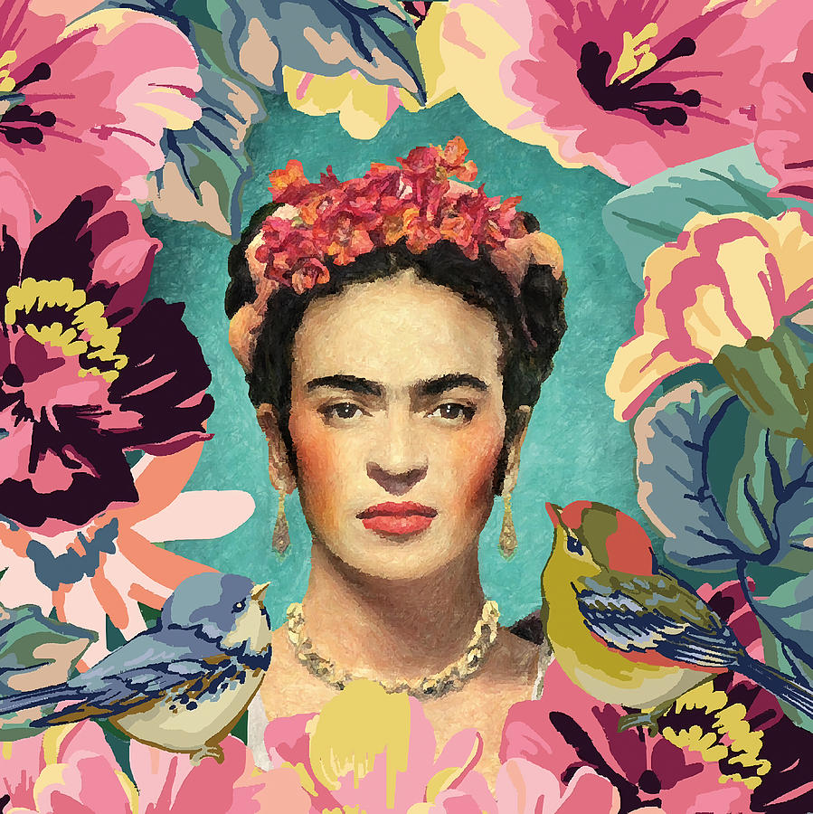 Frida kahlo v red Painting by Cook Thomas | Pixels