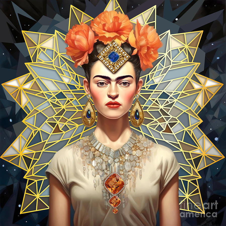 Frida Kahlo Modern Art Digital Art by Mark Ashkenazi - Pixels