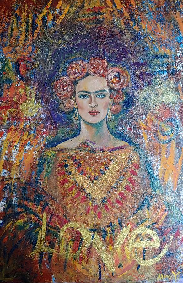 Frida Khalo Painting by Alma Yamazaki