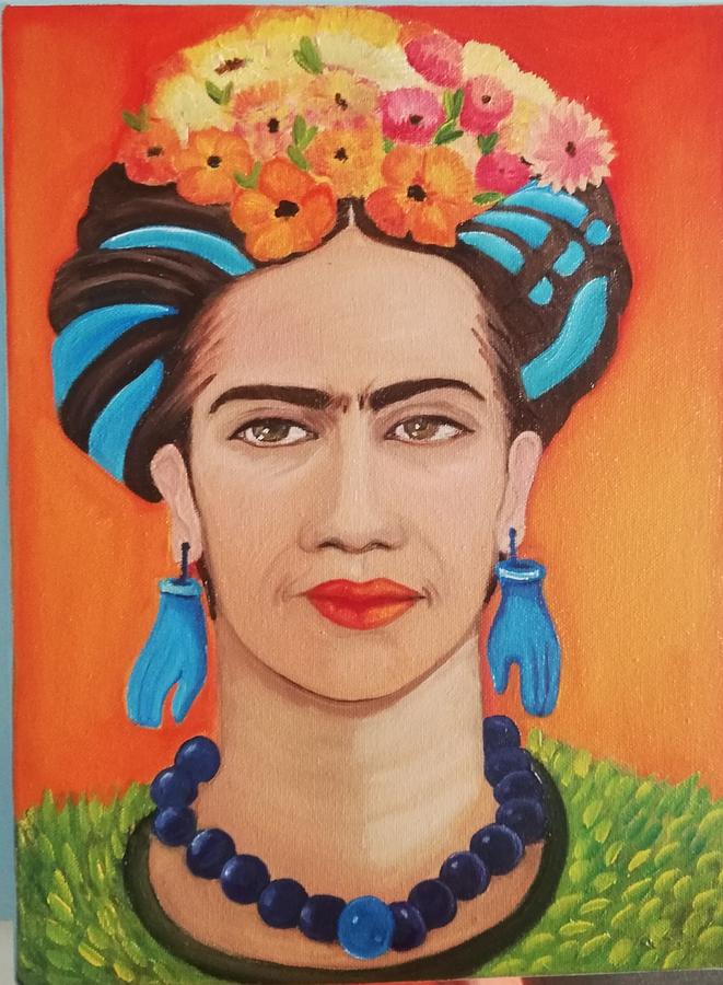 Frida Painting by Magali Ordonez | Fine Art America