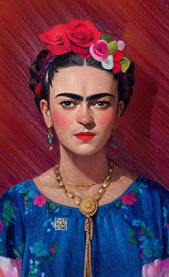 Frida the Artist Digital Art by Rafael Salazar