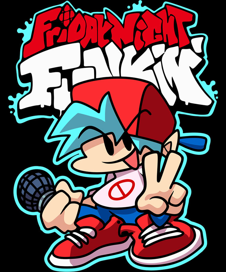 Friday Night Funkin, Boyfriend Classic T-Shirt Digital Art by Nicklaus ...