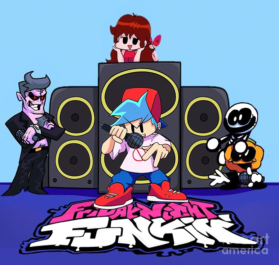 friday night funkin music and videogameFriday Painting by Olivia Karen ...