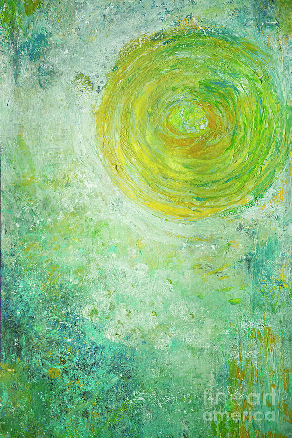 Abstract Painting - Friday Sunrise by Iris Richardson
