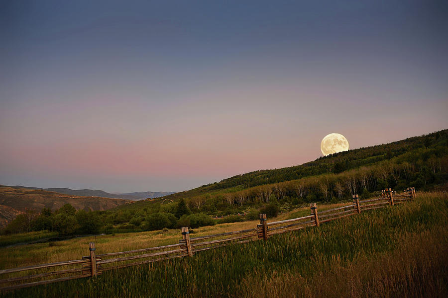 Landscape Photograph - Friday The 13th Full Moon by Emily Kent Landscape Photograph - Friday The 13th Full Moon by Emily Kent