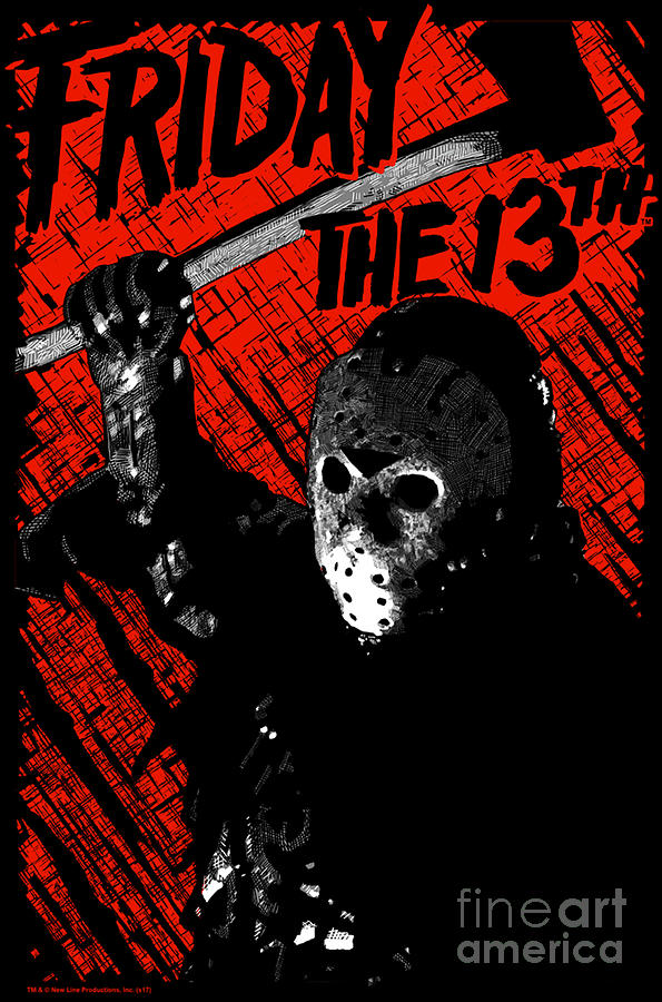 Art Poster Friday the 13th - Blockbuster