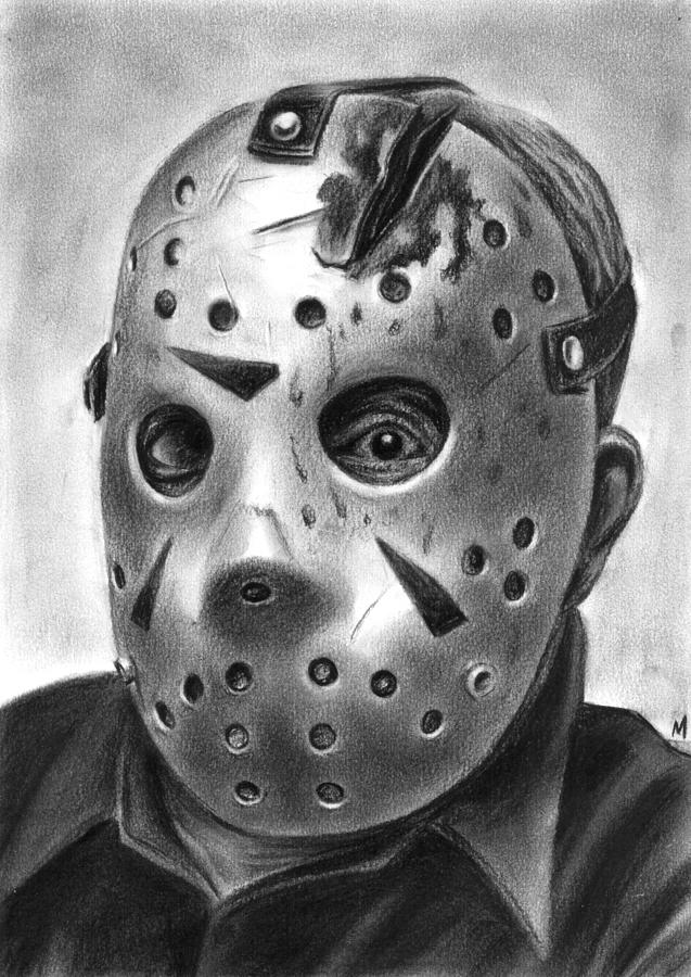 Friday The 13th - Jason Voorhees Drawing By Marc D Lewis - Fine Art America