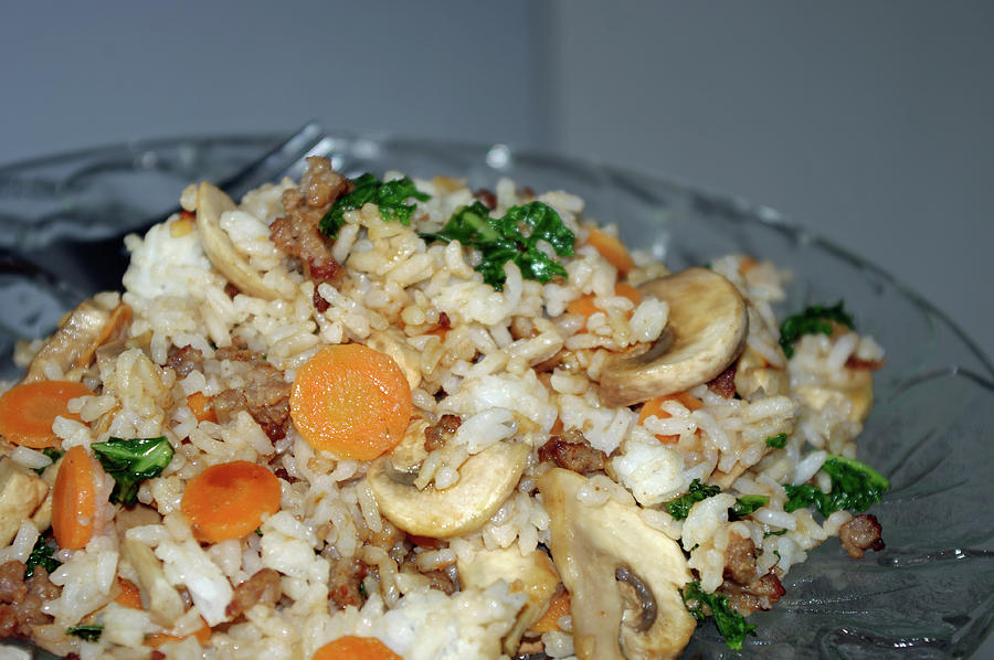 Fried Rice and Veggies Photograph by Adria Trail