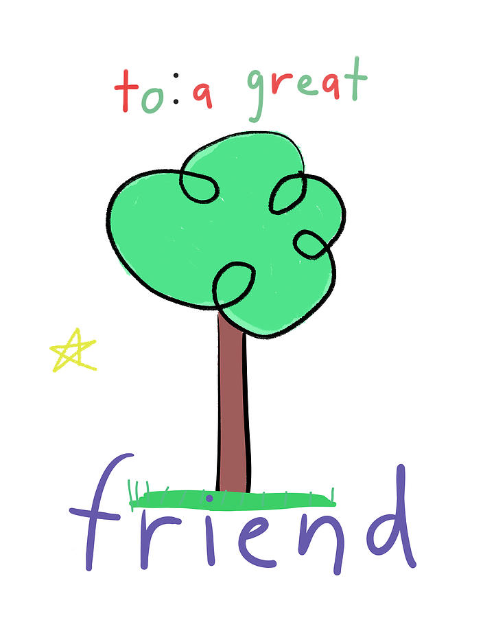 Friend Tree Digital Art by Ashley Rice