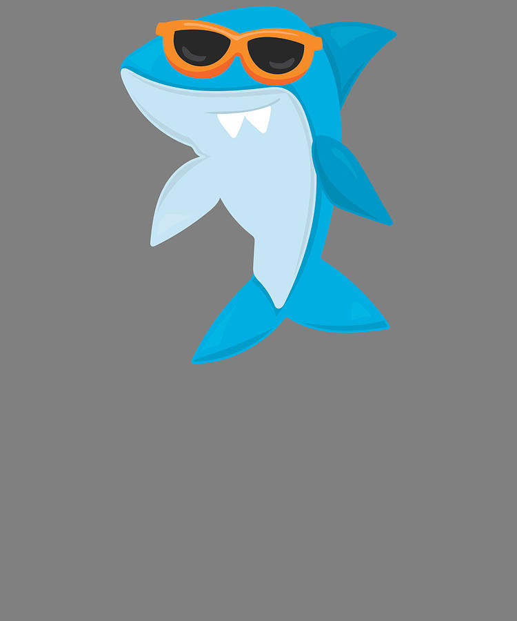 Friendly Sharks Sunglasses Shark Digital Art By Stacy Mccafferty Fine