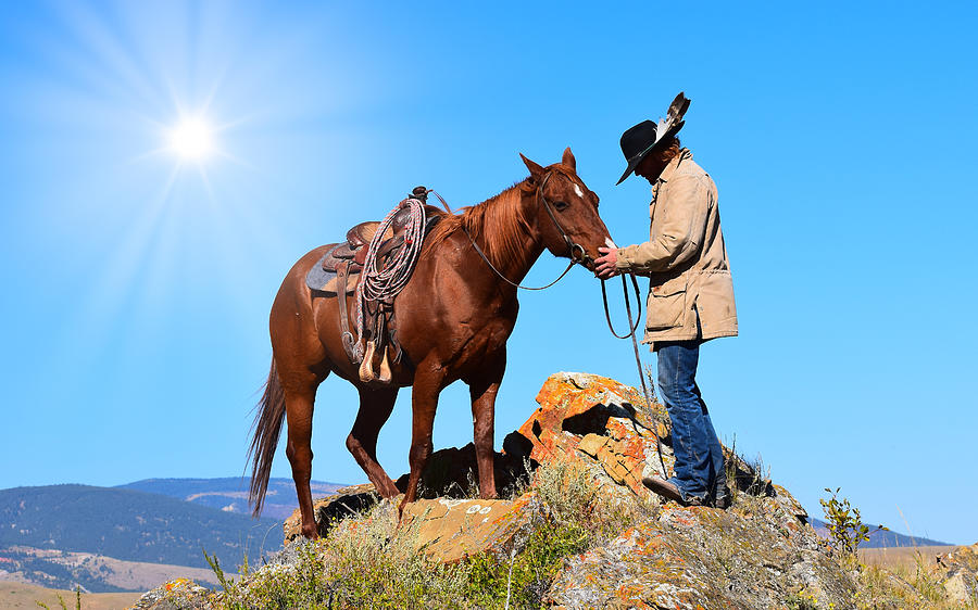 Cowboy Photograph - Friends by Cindy Keen Cowboy Photograph - Friends by Cindy Keen