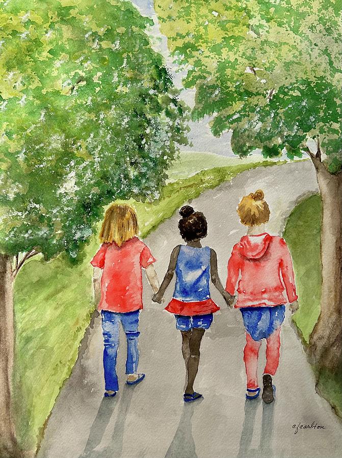 Friends Painting by Claudette Carlton