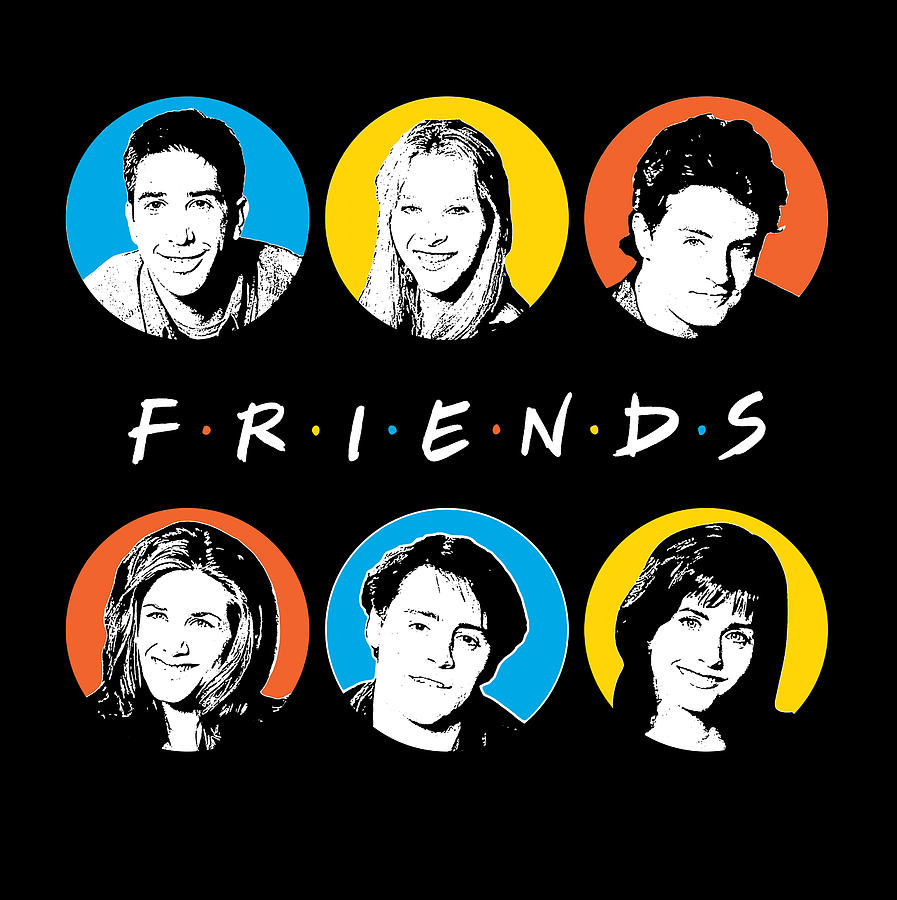 Friends Star Cast Digital Art by Abhishek Kumar - Fine Art America