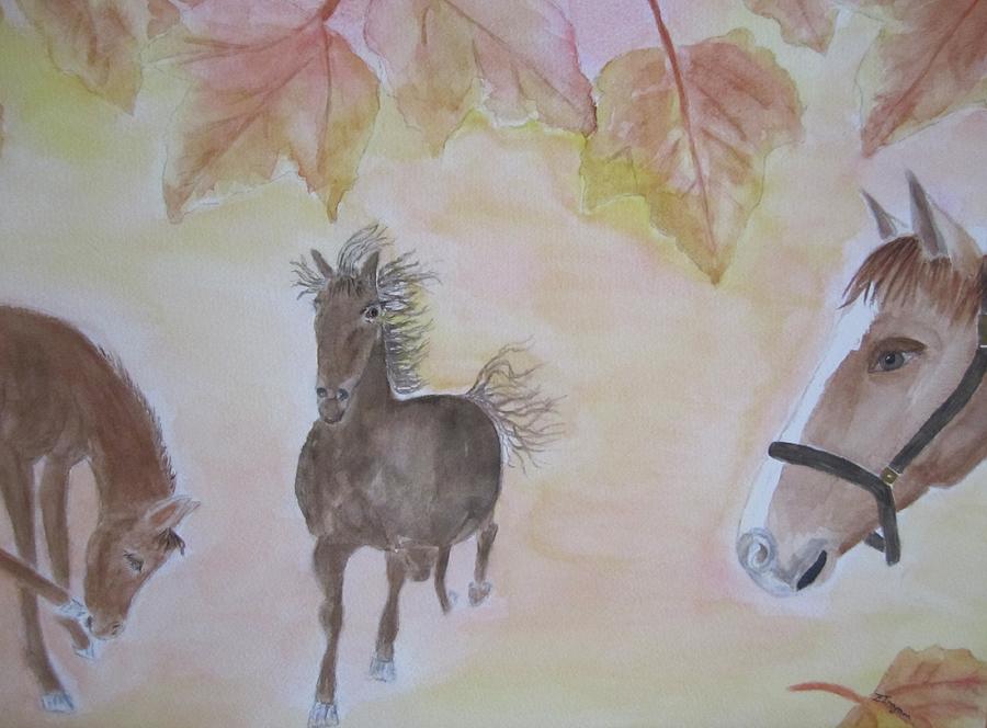 Horse Painting - Friendship by Elvira Ingram