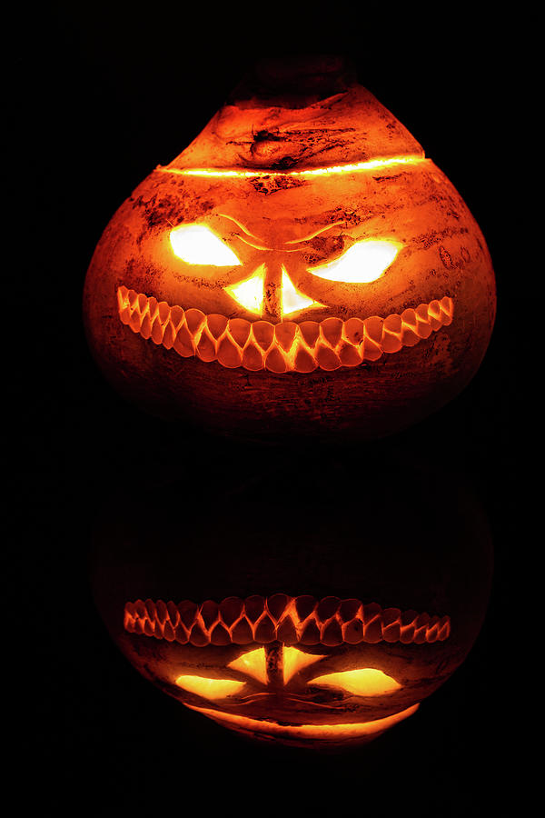 Frightful Carved Turnip Jack O Lantern Photograph by Andrew Pacheco