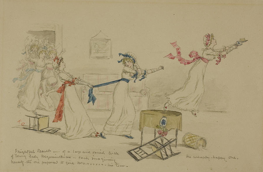 Frightful Result Drawing by Kate Greenaway