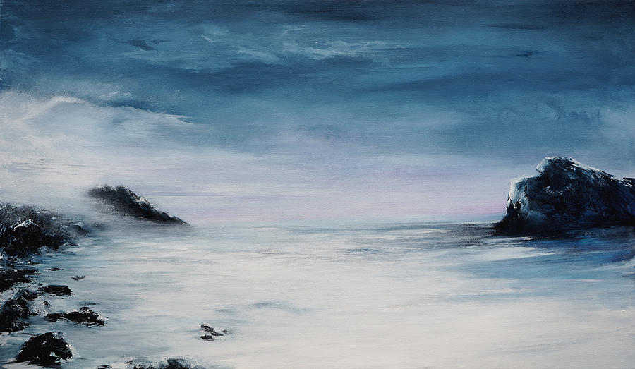 Frigid Coast Painting by Patrick Zgarrick