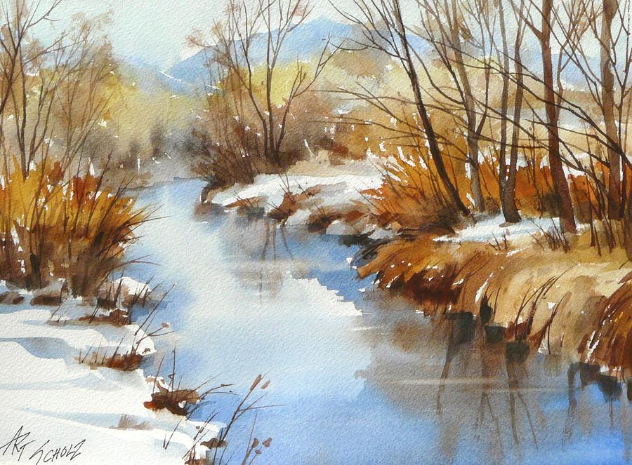 Frigid Flow Painting by Art Scholz - Fine Art America