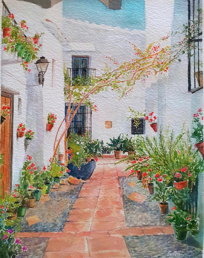 Frigiliana. Andalucia. Spain Painting by Carolina Prieto Moreno