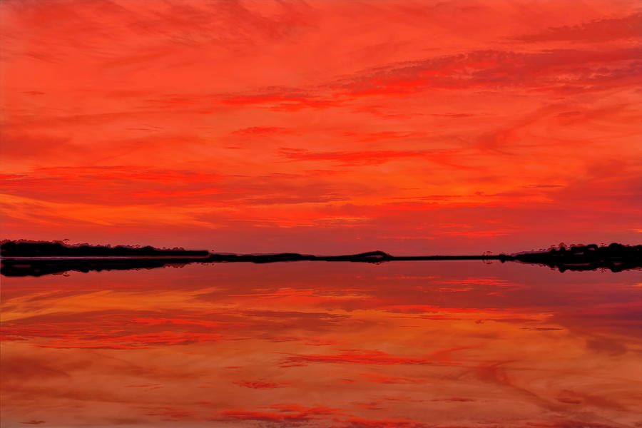 Fripp Inlet Sunset Photograph by Jim Dollar