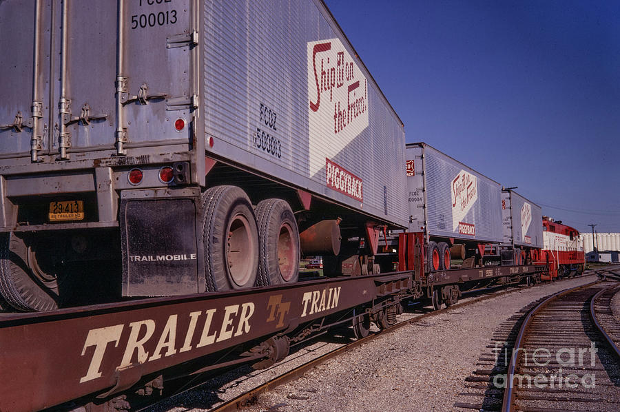 Frisco Trailer Train, 1970s Photograph by Garry McMichael