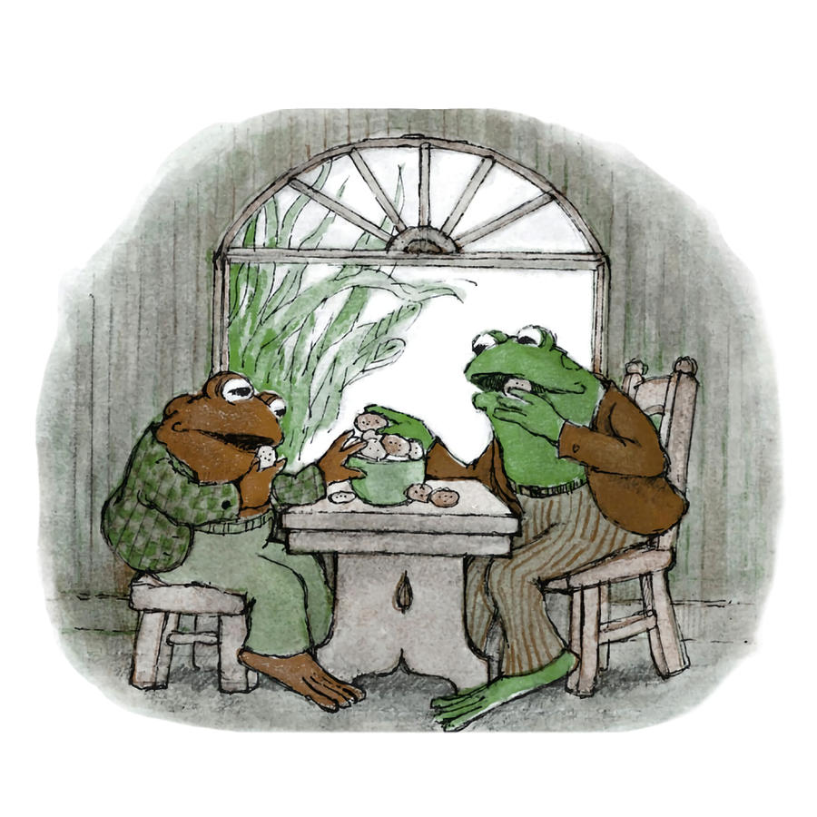 Frog and Toad Poster 80s Painting by Shaw Phillips - Pixels