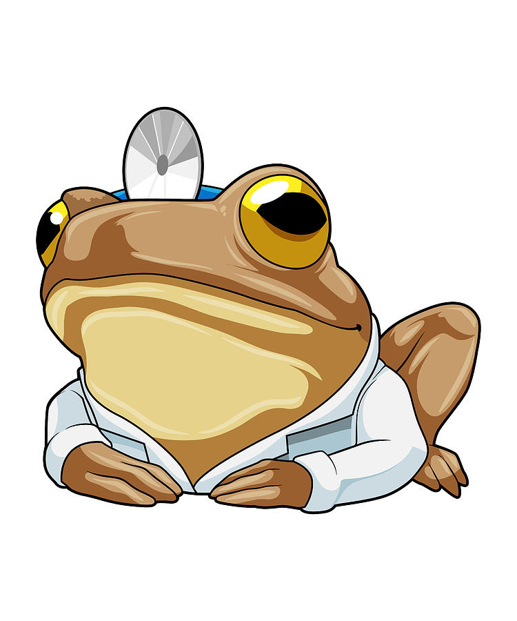 Frog as Doctor with Doctor's coat by Markus Schnabel