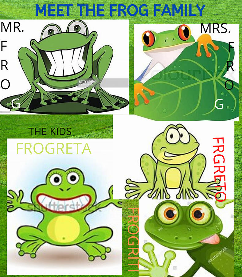 frog family clip art