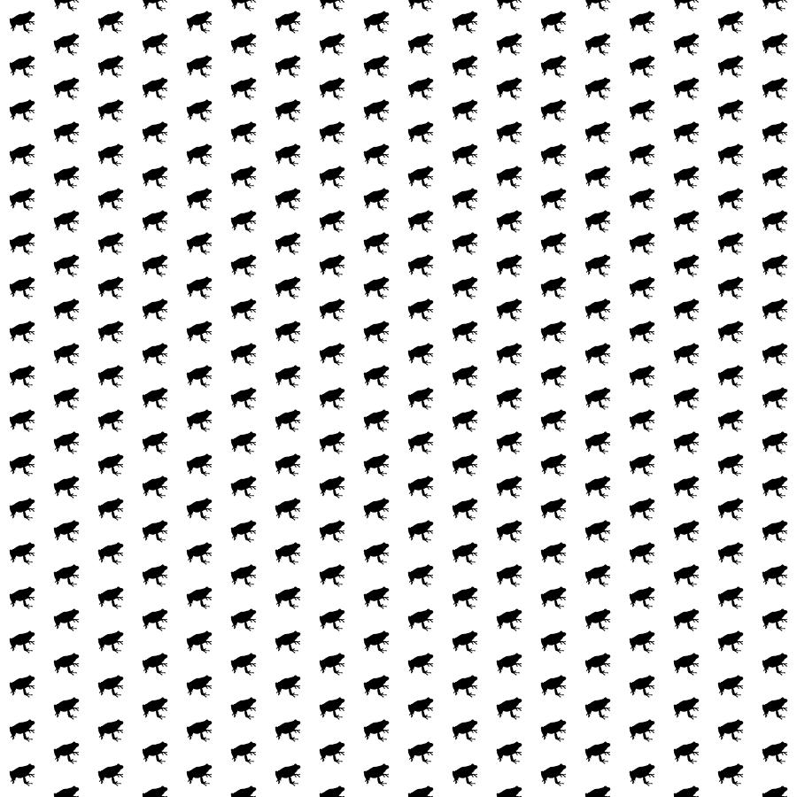 Frog Pattern Black On White Digital Art by Filip Kelekidis - Fine Art ...