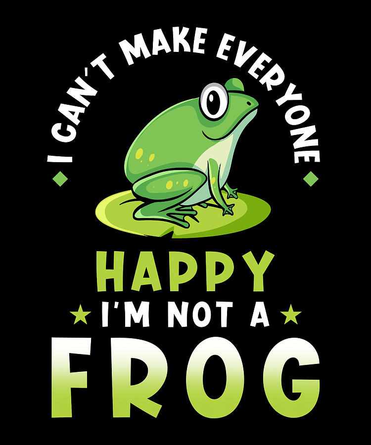 Frog Saying Funny Digital Art by Manuel Schmucker | Fine Art America